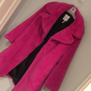 Avec Les Filles Mid Bunny Faux Fur Coat